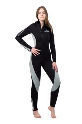 Гидрокостюм Монодайвинг женский 7мм нейлон/нейлон черно-серый Гидрокостюм Монодайвинг женский 7мм нейлон/нейлон черно-серый